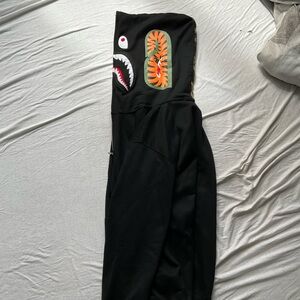 A Bathing Ape Black Hoodie with Iconic Logo